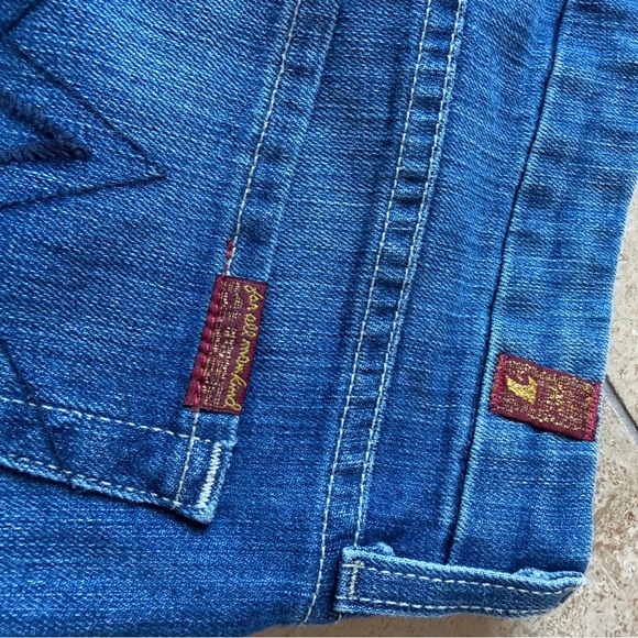 7 for all mankind ‘A pocket’ women’s blue denim jeans 31 x 33 - Picture 5 of 8